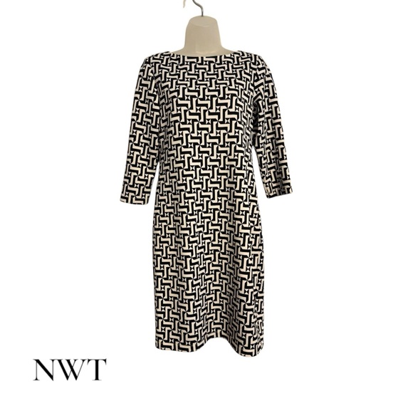 Tiana B. Dresses & Skirts - NWT Tiana B. Black/White Patterned Perfect for FALL/OFFICE Dress   SIZE: 8   #CL